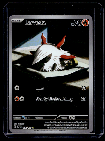 2024 Pokemon - Scarlet & Violet - Surging Sparks - Illustration Rare - Larvesta #196