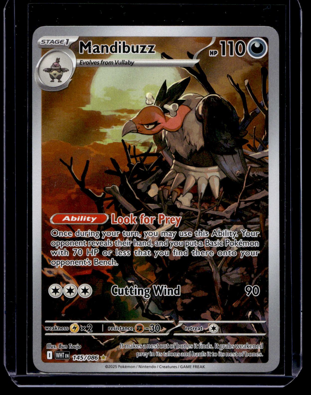 2025 Pokemon Scarlet & Violet - White Flare - Illustration Rare - Mandibuzz #145