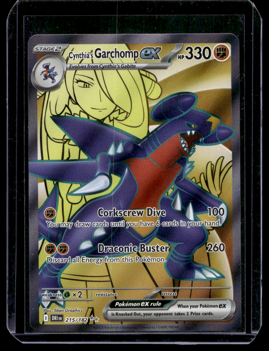 2025 Pokemon Scarlet & Violet - Destined Rivals - Ultra Rare - Cynthia's Garchomp ex #215