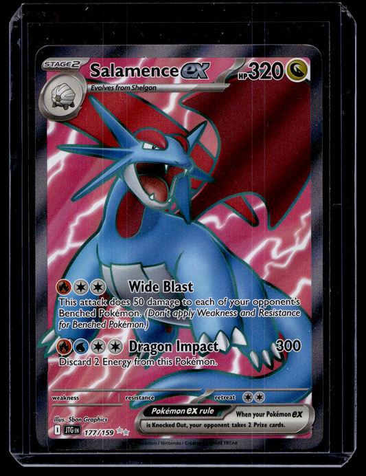 2025 Pokemon - Scarlet & Violet - Journey Together - Ultra Rare - Salamence ex #177
