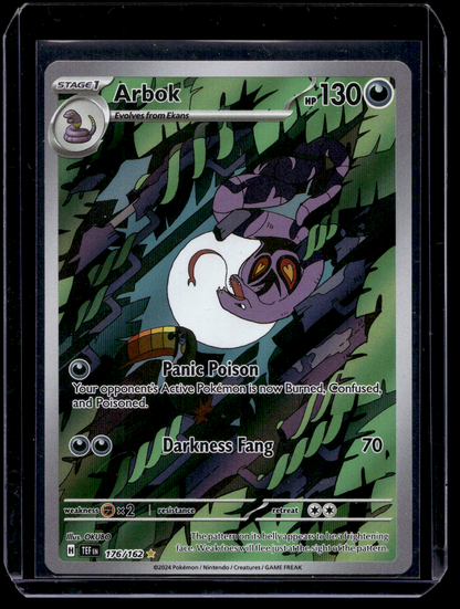 2024 Pokemon - Sword & Shield - Temporal Forces - Illustration Rare - Arbok #176