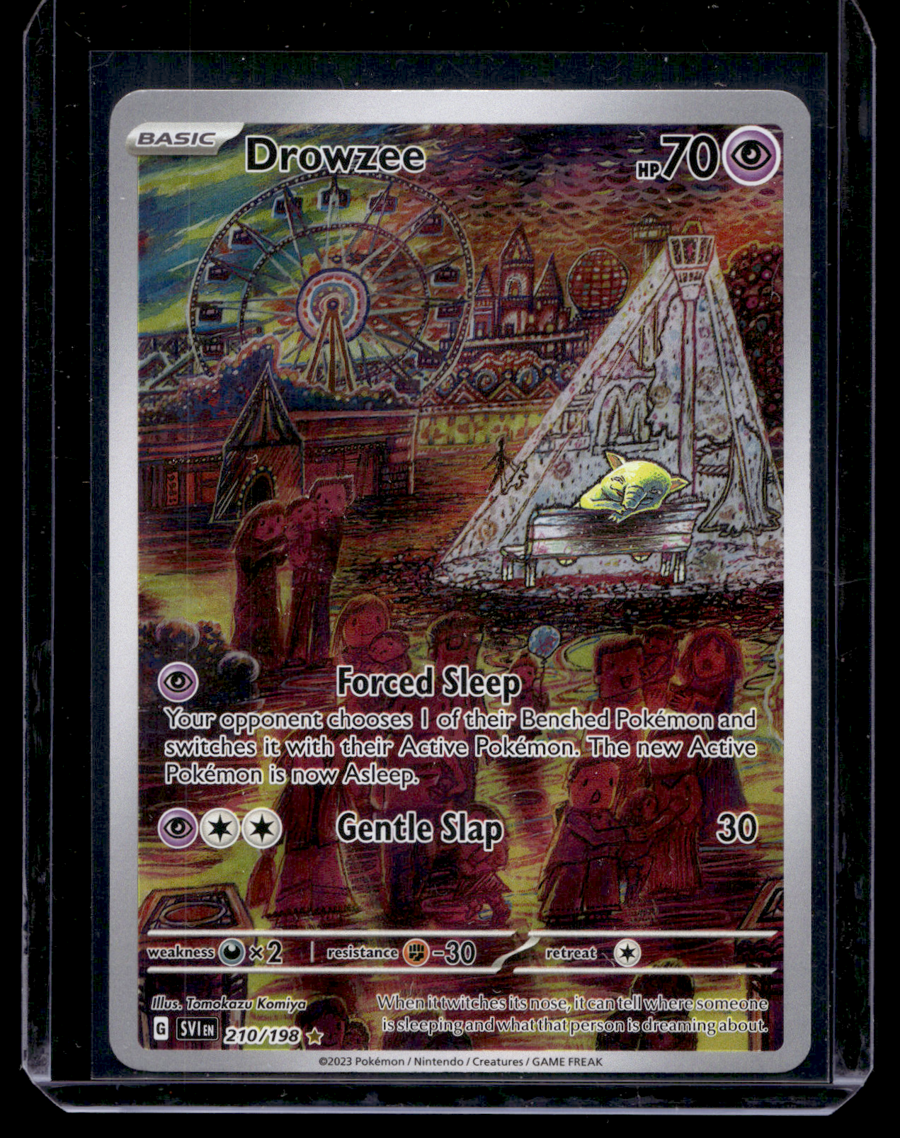 2023 Pokemon Scarlet & Violet - Scarlet & Violet - Illustration Rare - Drowzee #210