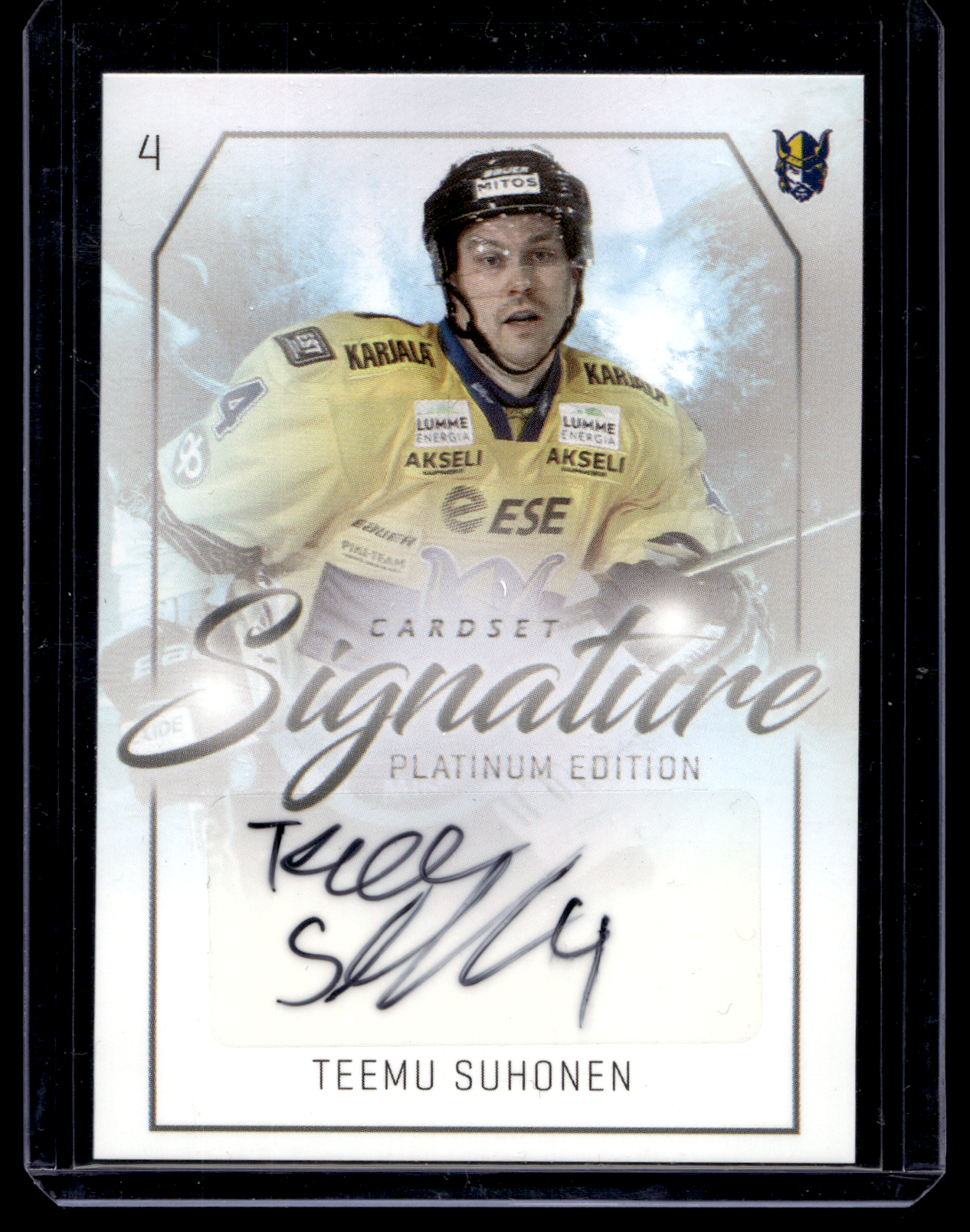2018-19 Cardset Signature - Teemu Suhonen /125