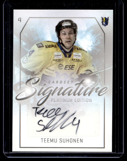 2018-19 Cardset Signature - Teemu Suhonen /125