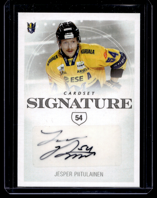 2019-20 Cardset Signature - Jesper Piitulainen /125