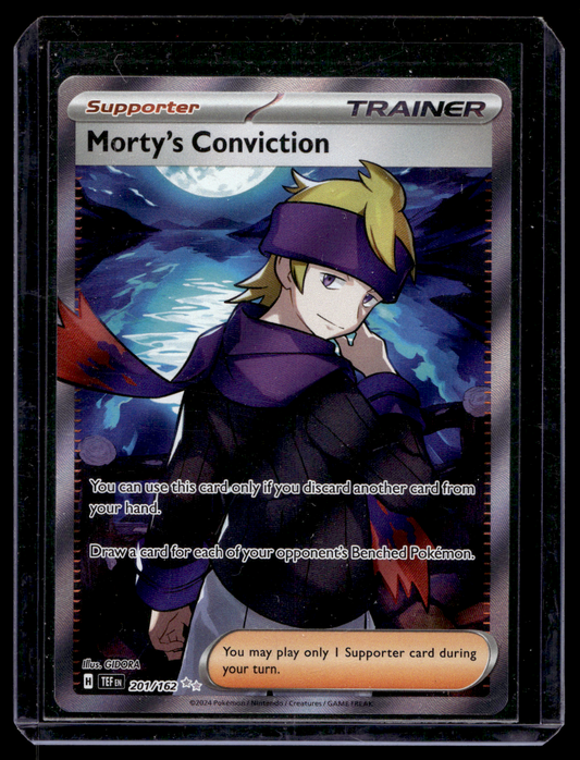2024 Pokemon - Sword & Shield - Temporal Forces - Ultra Rare - Morty's Conviction #201