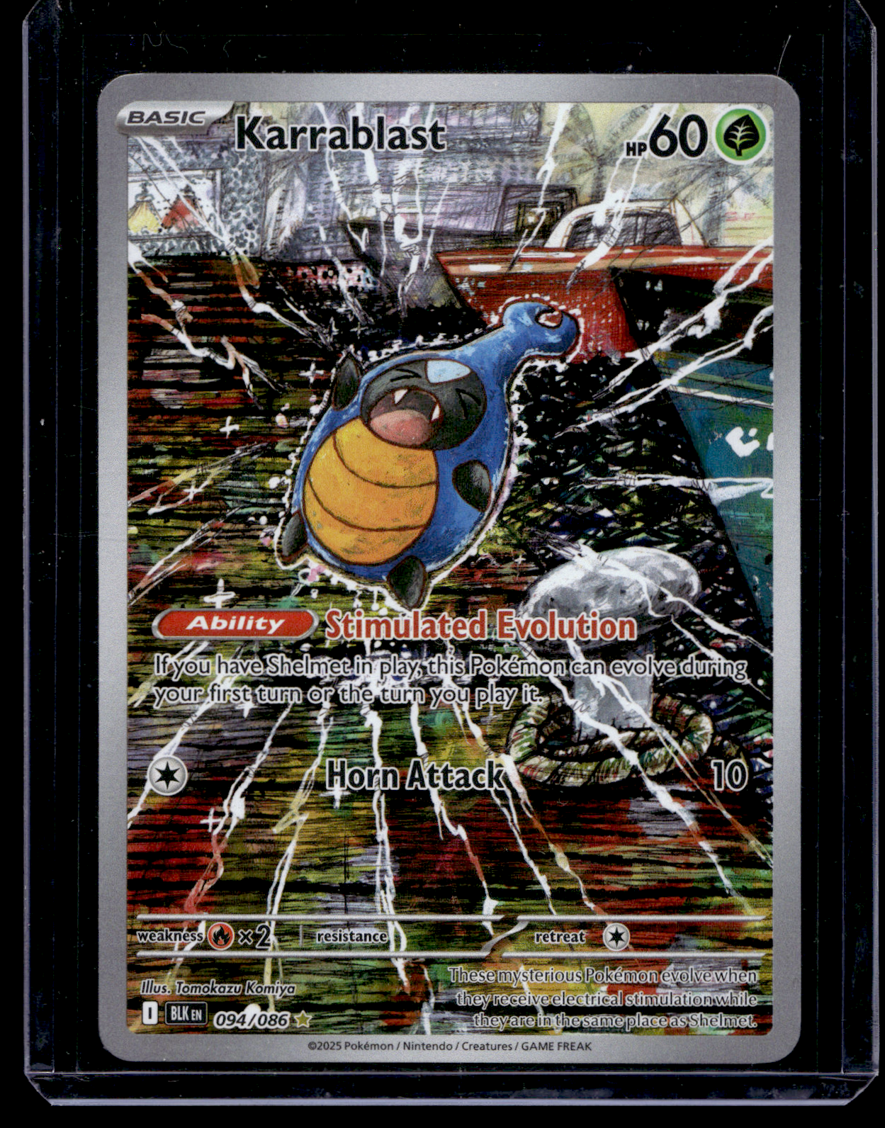 2025 Pokemon - Scarlet & Violet - Black Bolt - Illustration Rare - Karrablast #94