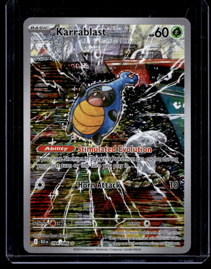 2025 Pokemon - Scarlet & Violet - Black Bolt - Illustration Rare - Karrablast #94