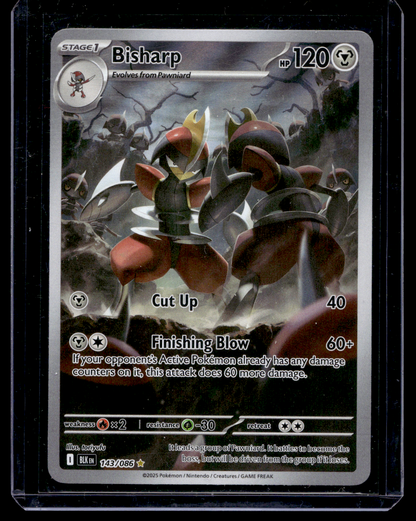 2025 Pokemon - Scarlet & Violet - Black Bolt - Illustration Rare - Bisharp #143