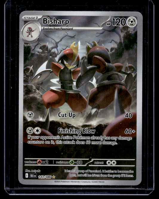 2025 Pokemon - Scarlet & Violet - Black Bolt - Illustration Rare - Bisharp #143