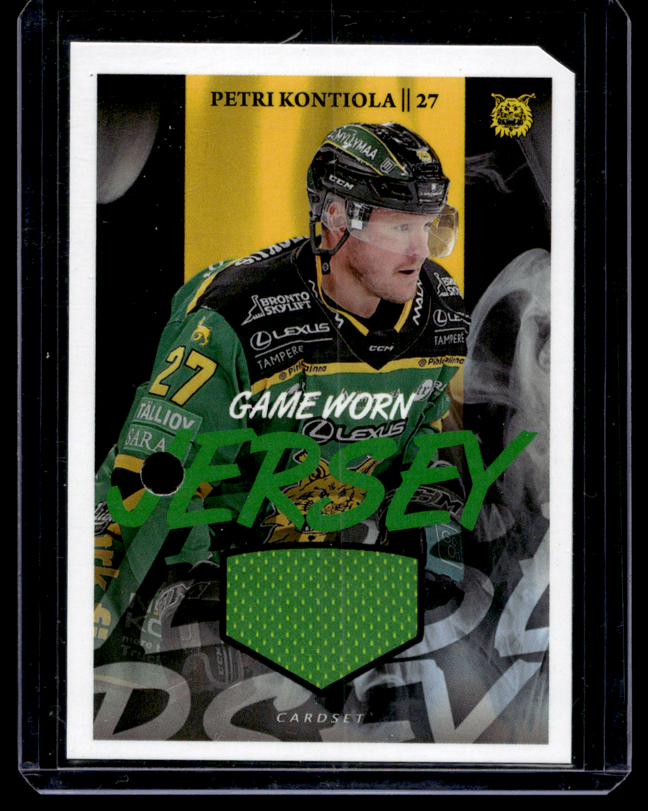 2022-23 Cardset - Game Worn Jersey - Petri Kontiola /128