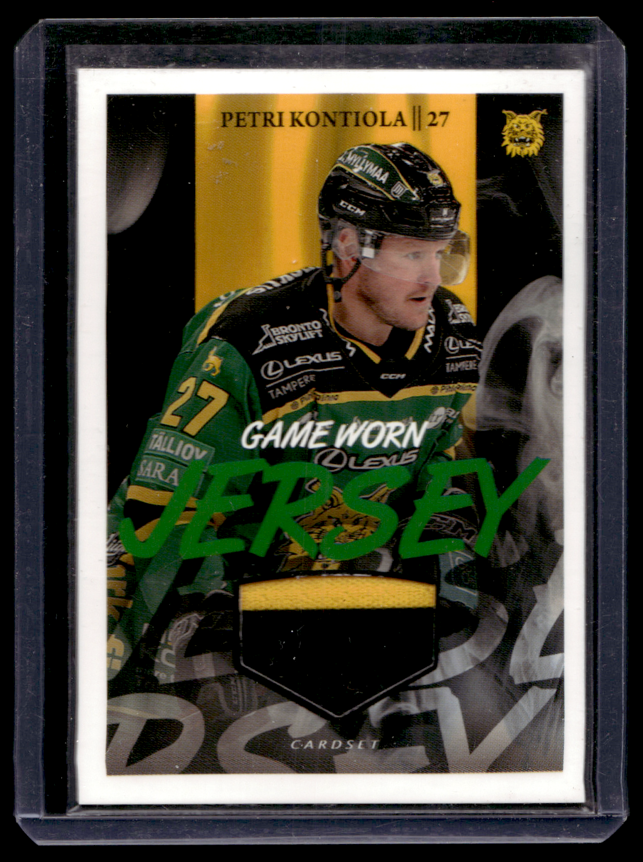 2022-23 Cardset - Game Worn Jersey - Petri Kontiola /128