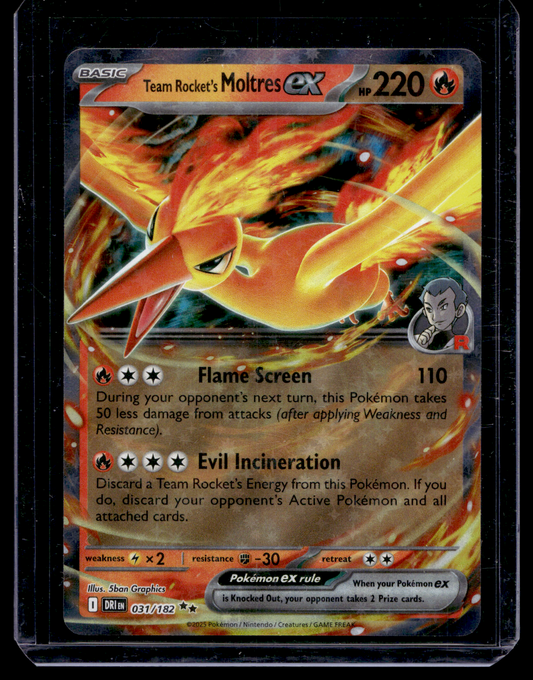 2025 Pokemon Scarlet & Violet - Destined Rivals - Team Rocket's Moltres ex #031