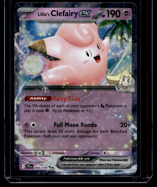 2025 Pokemon - Scarlet & Violet - Journey Together - Lillie's Clefairy ex #056