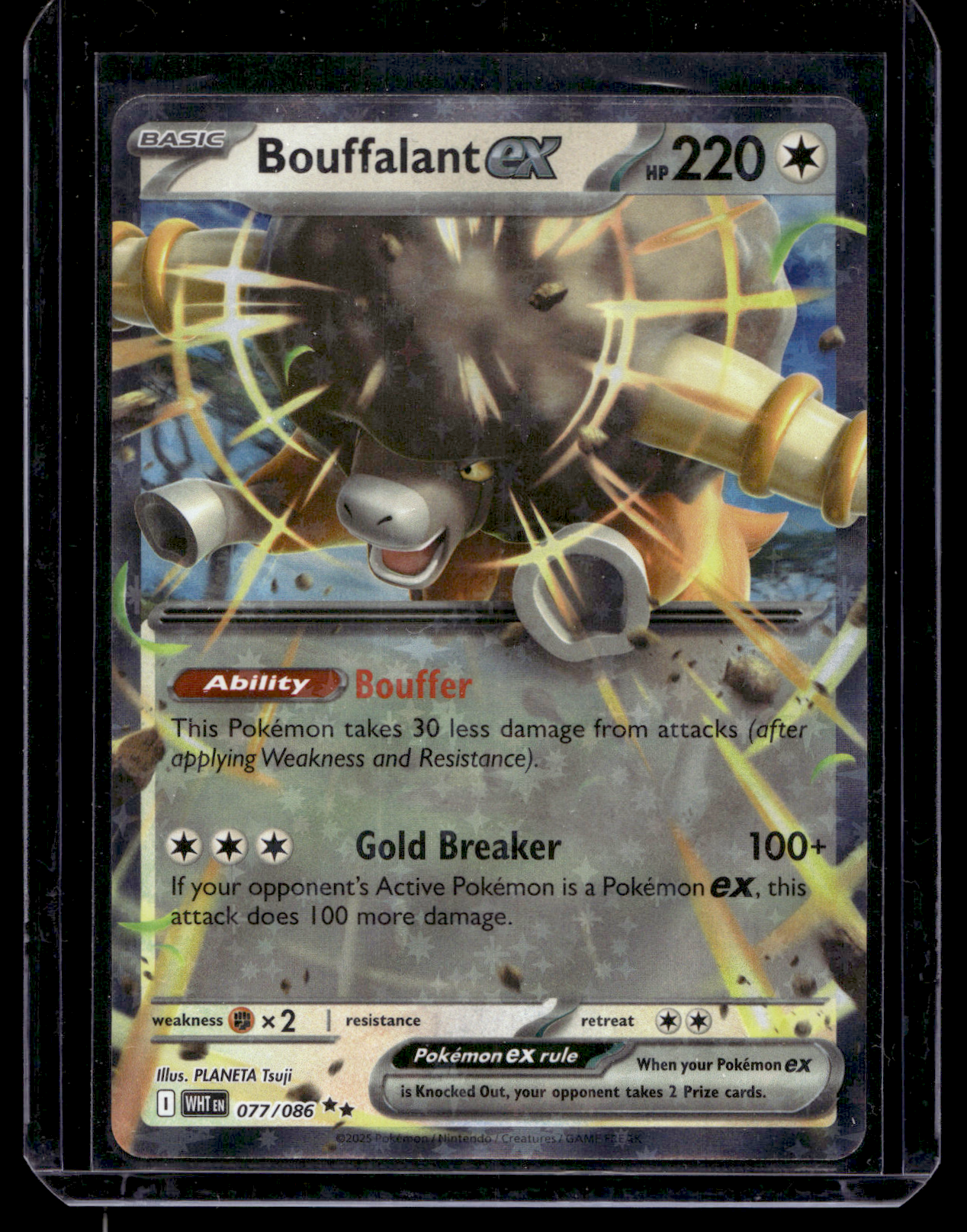 2025 Pokemon Scarlet & Violet - White Flare - Bouffalant ex #077