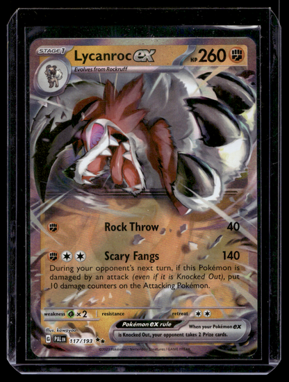 2023 Pokemon - Scarlet & Violet - Paldea Evolved - Lycanroc ex #117