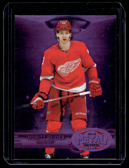 2021-22 Skybox Metal Universe - 1997-98 Retro - Purple Spectrum - Moritz Seider #R-45 /199 RY