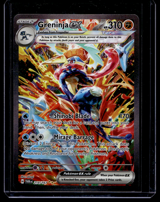 2024 Pokemon - Scarlet & Violet - Twilight Masquerade - Special Illustration Rare - Greninja #214