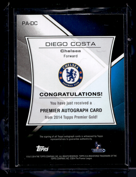 2014 Topps Premier Gold - Premier Autographs - Diego Costa #PA-DC