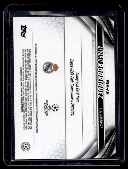 2023-24 Topps Chrome UEFA Club Competitions - Future Stars Autographs - Álvaro Rodríguez #FSA-AR