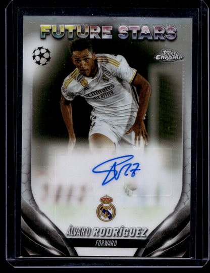 2023-24 Topps Chrome UEFA Club Competitions - Future Stars Autographs - Álvaro Rodríguez #FSA-AR