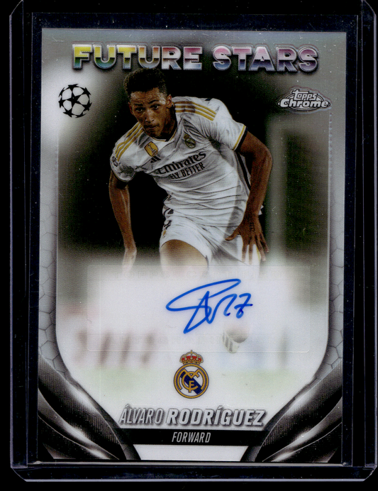 2023-24 Topps Chrome UEFA Club Competitions - Future Stars Autographs - Álvaro Rodríguez #FSA-AR
