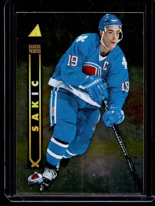 1995-96 Pinnacle - Roaring Twenties - Joe Sakic #17