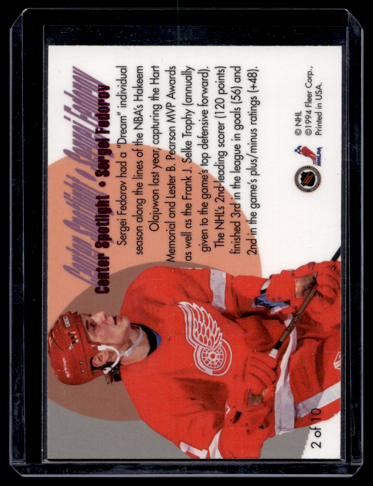1994-95 Flair - Center Spotlight - Sergei Fedorov #2