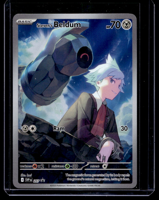 2025 Pokemon - Scarlet & Violet - Black Star Promos - Promos - Full Art - Steven's Beldum #207