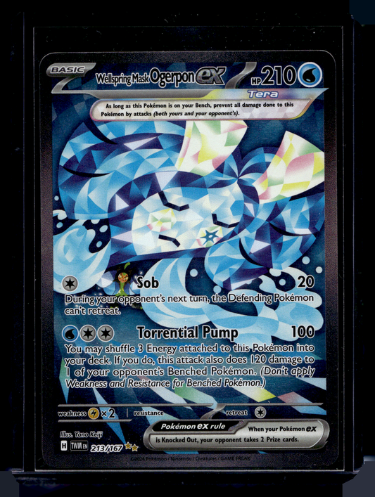 2024 Pokemon - Scarlet & Violet - Twilight Masquerade - Special Illustration Rare - Wellspring Mask Ogerpon ex #213