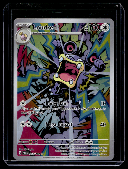 2023 Pokemon - Scarlet & Violet - Paradox Rift - Illustration Rare - Loudred #212