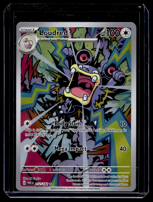 2023 Pokemon - Scarlet & Violet - Paradox Rift - Illustration Rare - Loudred #212