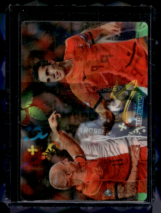 2014 Panini Adrenalyn XL FIFA World Cup Brazil - Double Trouble Lenticular - Arjen Robben / Robin Van Persie