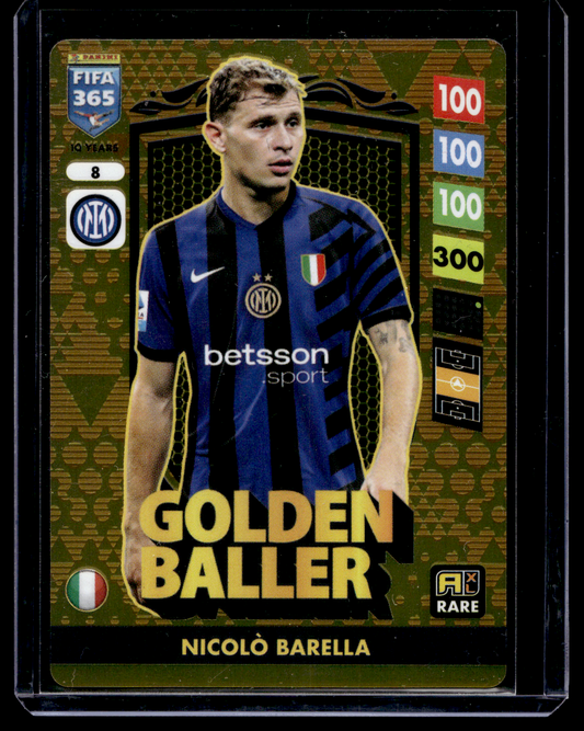 2025 Panini Adrenalyn XL FIFA 365 - Golden Baller - Nicolo Barella