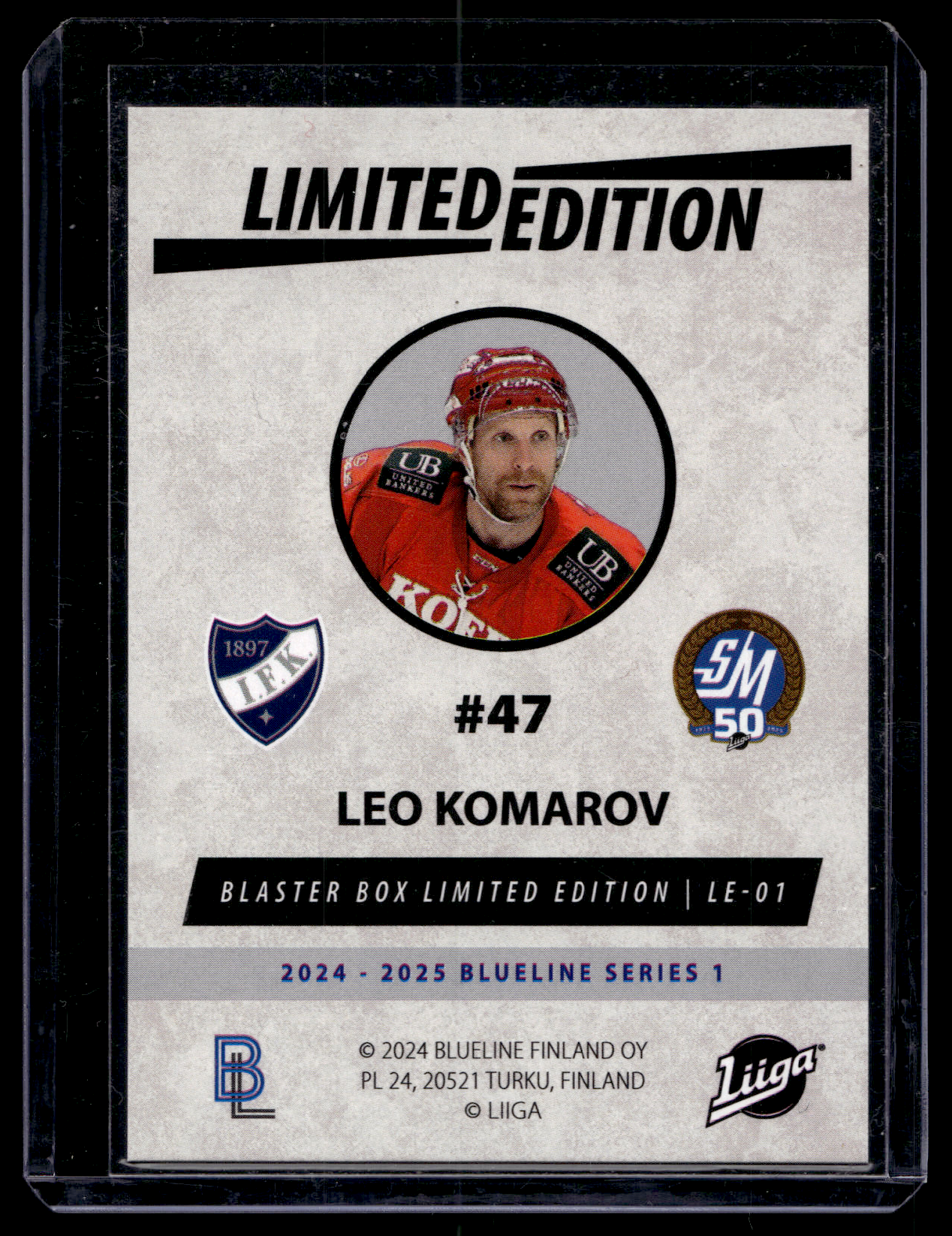 2024-25 Blueline Limited Edition Red - Leo Komarov #LE-01