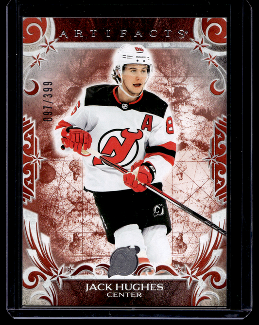 2024-25 Upper Deck Artifacts - Ruby - Stars - Jack Hughes #149 /399