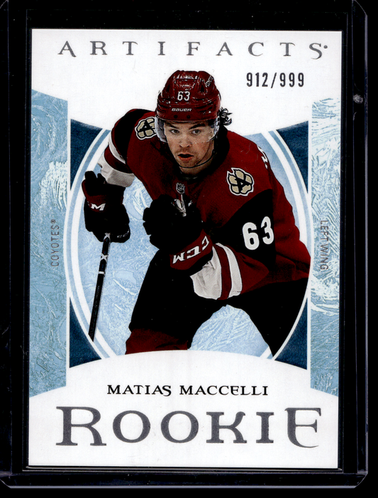 2022-23 Upper Deck Artifacts - Rookies - Matias Maccelli #172 /999 RC