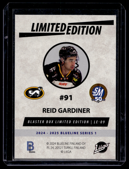 2024-25 Blueline Limited Edition Blue - Reid Gardiner #LE-09