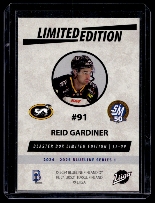 2024-25 Blueline Limited Edition Blue - Reid Gardiner #LE-09