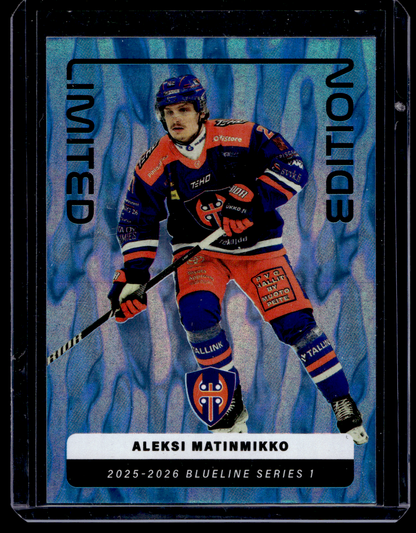 2025-26 Blueline Limited Edition Blue - Aleksi Matinmikko #LE-14