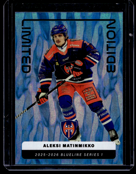 2025-26 Blueline Limited Edition Blue - Aleksi Matinmikko #LE-14