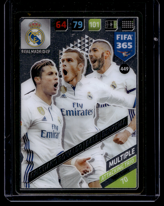 2018 Panini Adrenalyn XL Fifa 365 - Attacking Trio  - Cristiano Ronaldo / Gareth Bale / Karim Benzema #449