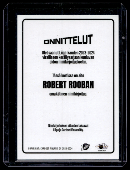 2023-24 Cardset Signature Limited Edition -  Robert Rooba /40