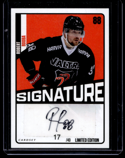 2023-24 Cardset Signature Limited Edition -  Robert Rooba /40