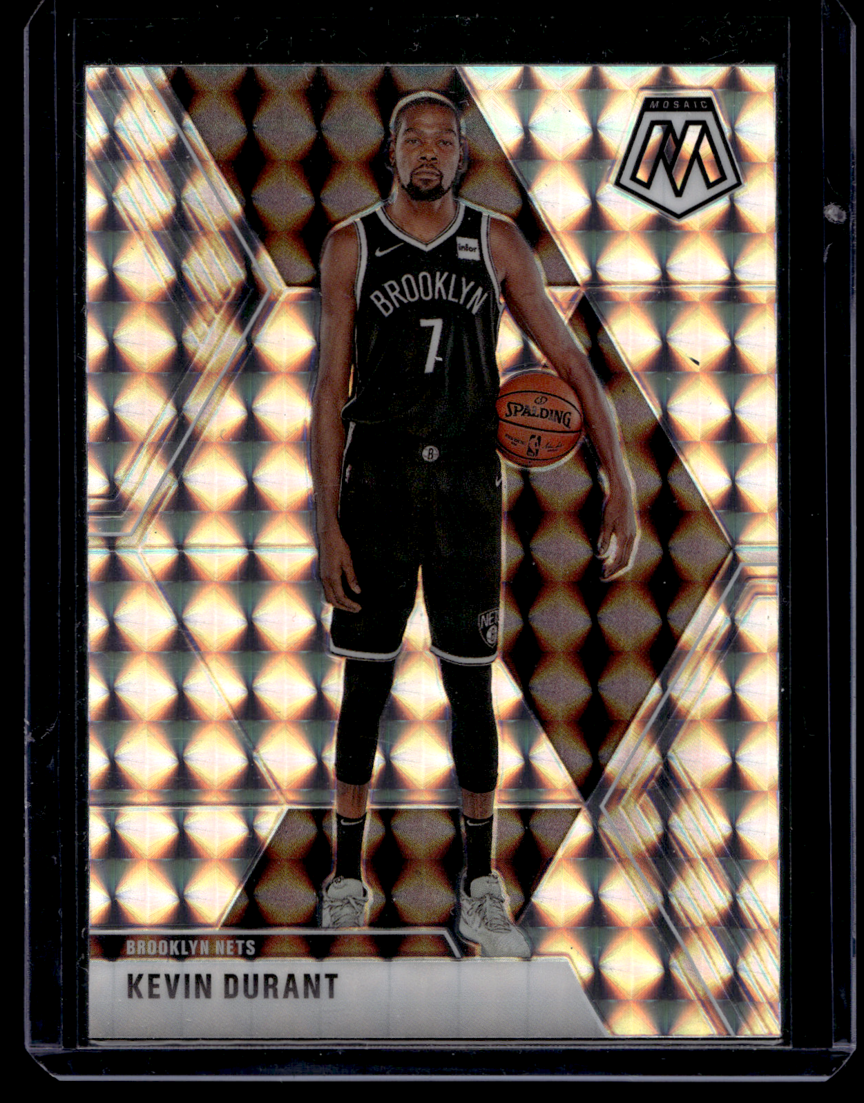 2019-20 Panini Mosaic - Silver Mosaic Prizm - Kevin Durant #1