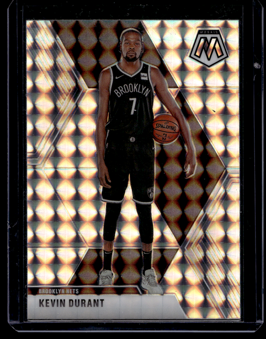 2019-20 Panini Mosaic - Silver Mosaic Prizm - Kevin Durant #1