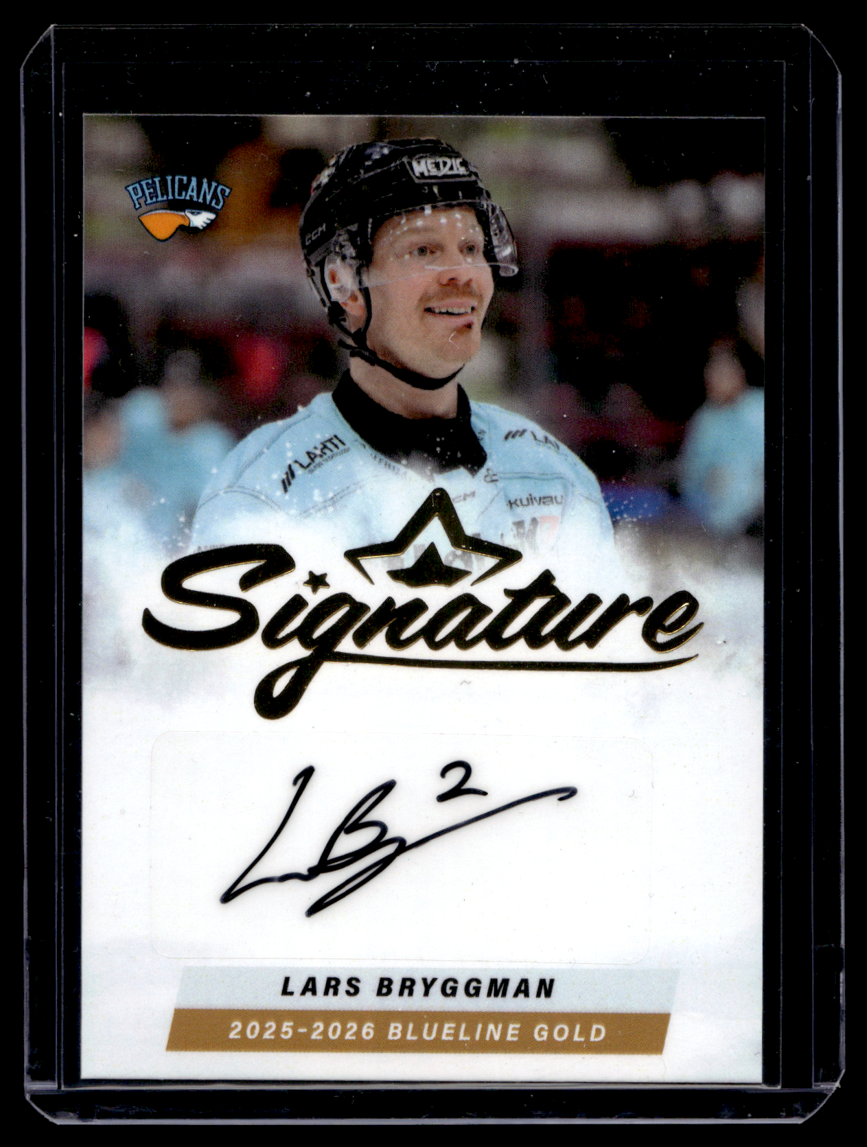 2025-26 Blueline Signature Gold - Lars Bryggman #AU-LB /40