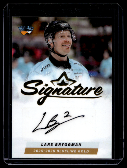 2025-26 Blueline Signature Gold - Lars Bryggman #AU-LB /40