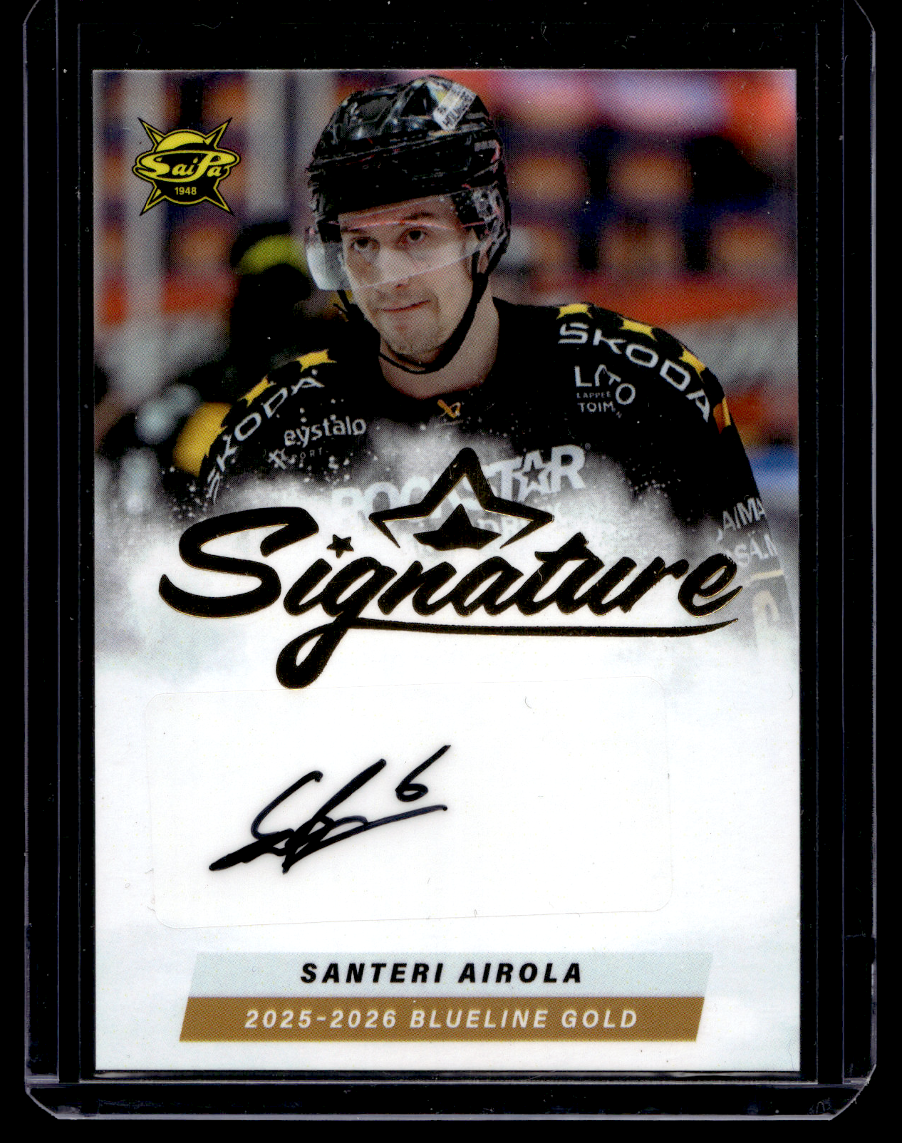 2025-26 Blueline Signature Gold - Santeri Airola #AU-SA /40