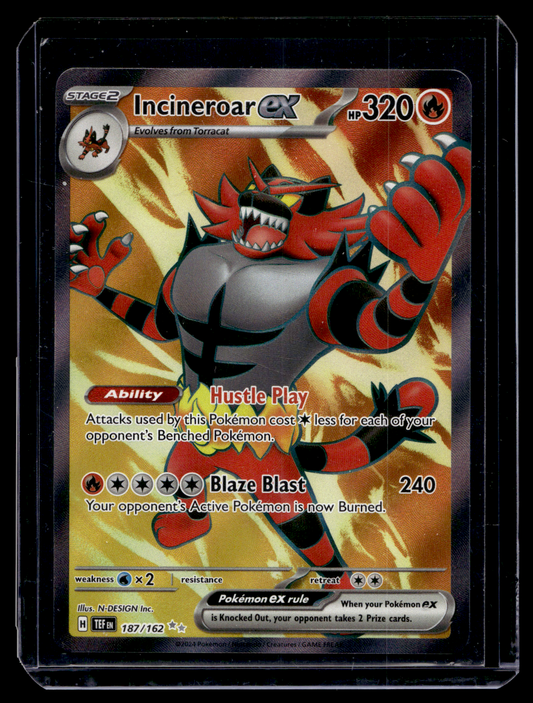 2024 Pokemon - Sword & Shield - Temporal Forces - Ultra Rare - Incineroar EX #187